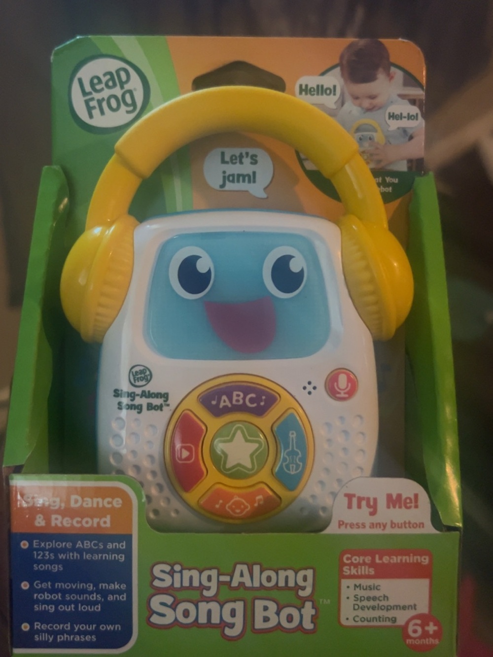 Sing-Along Song Bot Headphone - Yellow